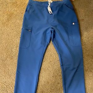 Figs royal blue scrub pants-Medium Tall.